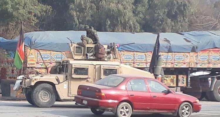 A US-made Humvee flying the flag of the Islamic State was seen driving in Jalalabad, Afghanistan.  While some suggest IS militants were escorted by security forces, others claim the Afghan National Security Forces displayed the flag after a successful operation against IS.   