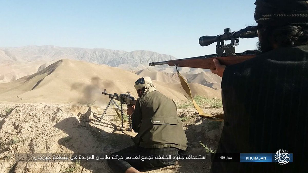 ISKP "North" fighting against the Taliban in Jowzjan. Seems to be the