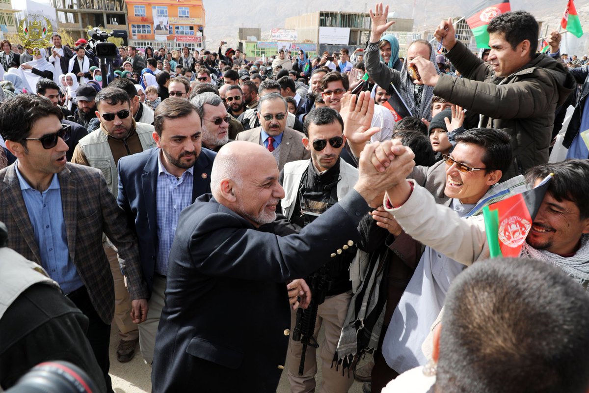 President @ashrafghani in Daikundi province.   