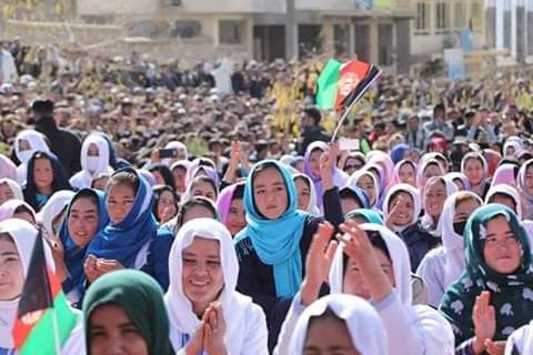 President @ashrafghani in Daikundi province.   