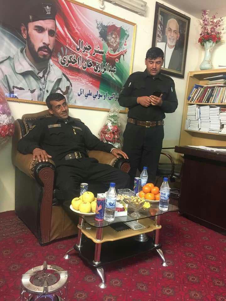 Police officer Zar Muhammad (left) was killed in Kandahar while in another attack commander Muhammad Hashim Regwal was wounded