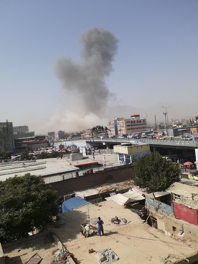 According to Washington Post journalist the target of the explosion in Kabul seems to be a military school in Kote-Sangi which has a police station attached to it. 