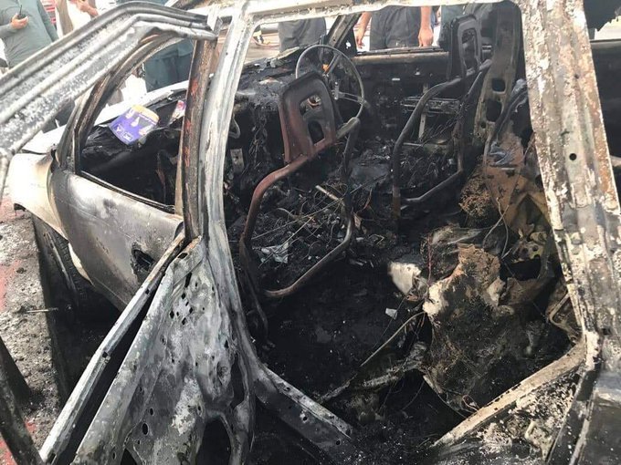 The spokesperson of Nangarhar governor, Ataullah Khogyani confirmed the explosion in Jalalabad and said a magnetic IED was placed in the vehicle which detonated, and two people have been injured in the blast
