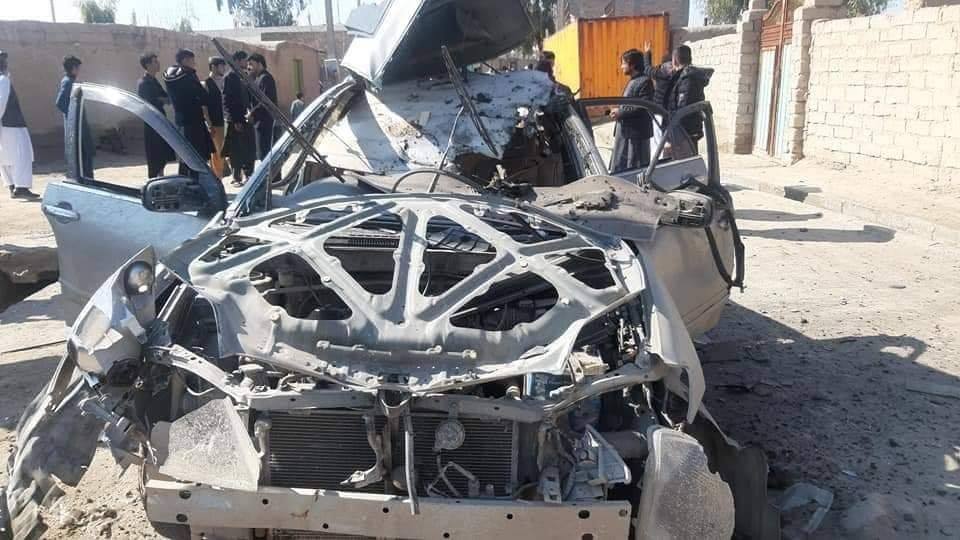 IED attack targeting moving vehicle injured at least three policemen in Lashkargah, Helmand yesterday