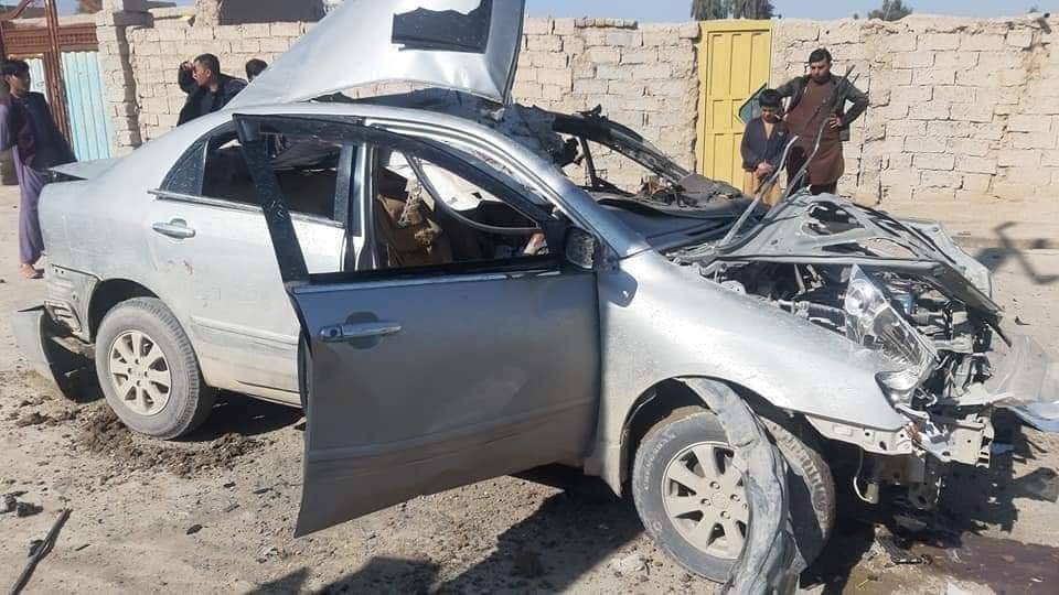 IED attack targeting moving vehicle injured at least three policemen in Lashkargah, Helmand yesterday