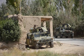 Afghan Army reinforcements in Maidan Wardak