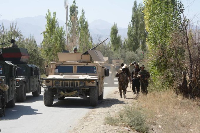 Afghan Army reinforcements in Maidan Wardak