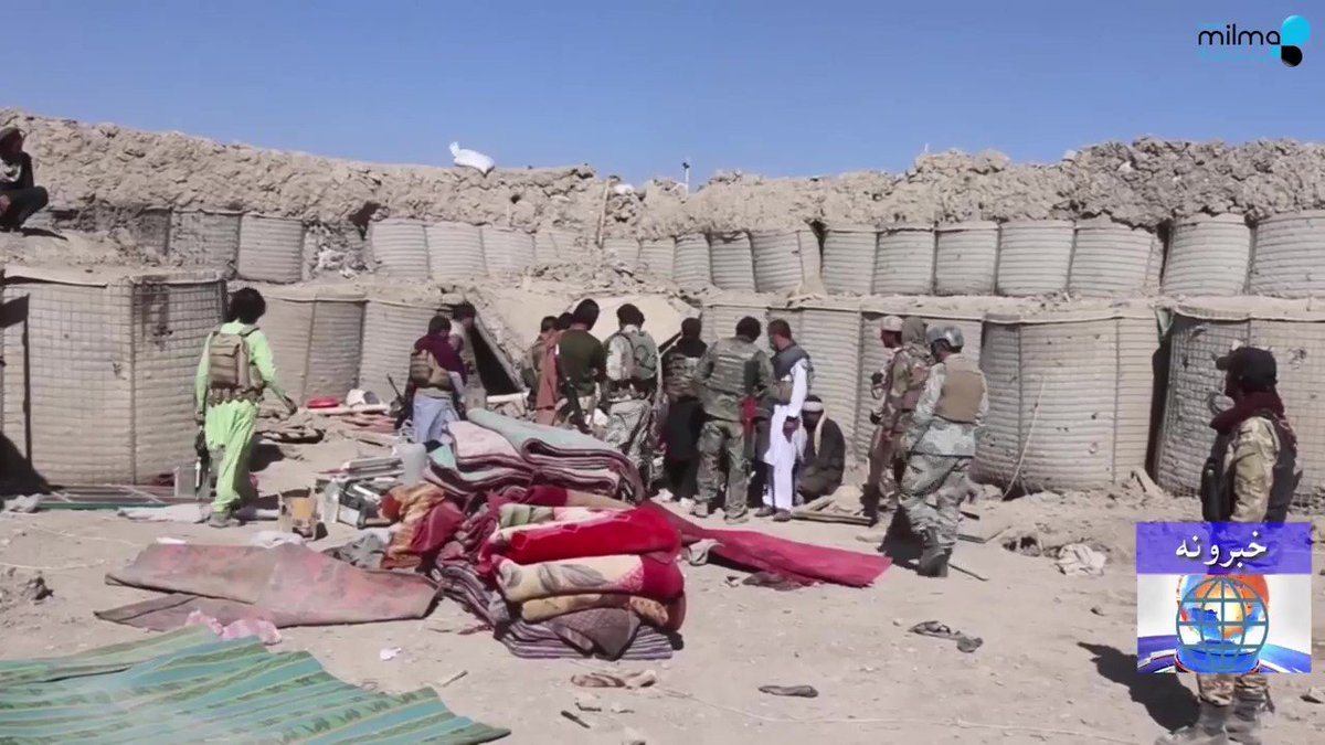 Militia CP damaged by VBIED attack 2 nights ago in Rohani Baba area, southern Paktia 