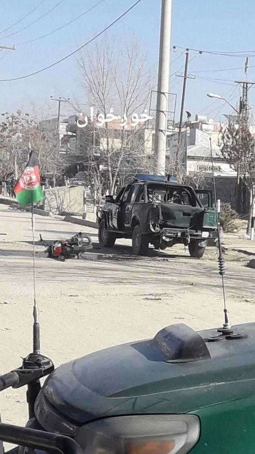 Ranger was damaged after attack in Sharana earlier today Paktika 