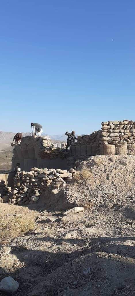 Taliban demolished CP's in Barakzai and Qala ye Taq villages, Alishing district Laghman 