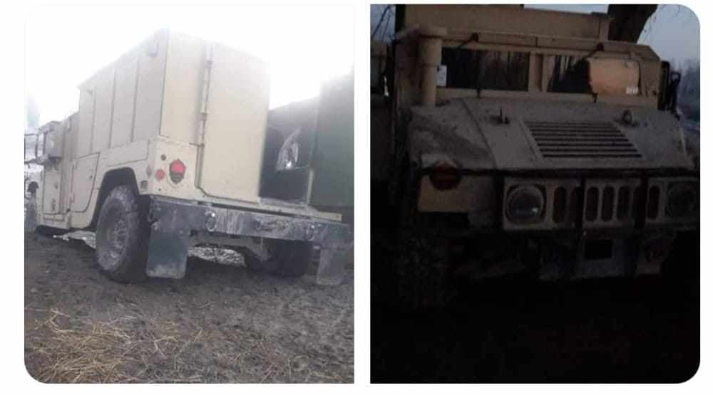 Humvee taken after Taliban raid in Tajkan near Baghlan capital