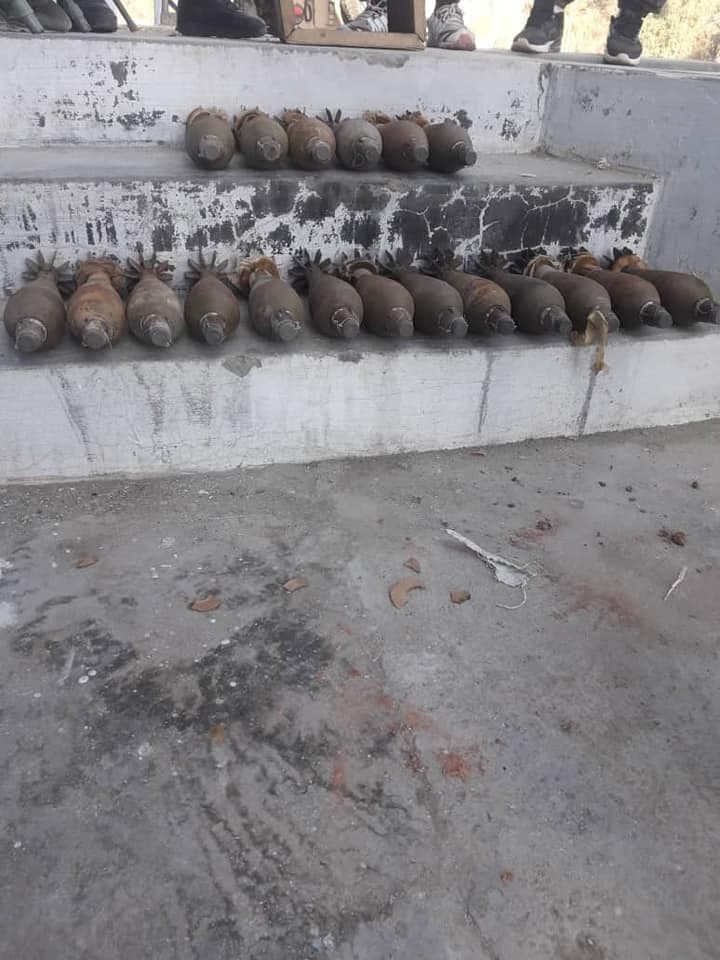 Machine gun, RPG and mortar shell confiscated after ANA raid on Sultan Khel in Bati Kot. Nangarhar