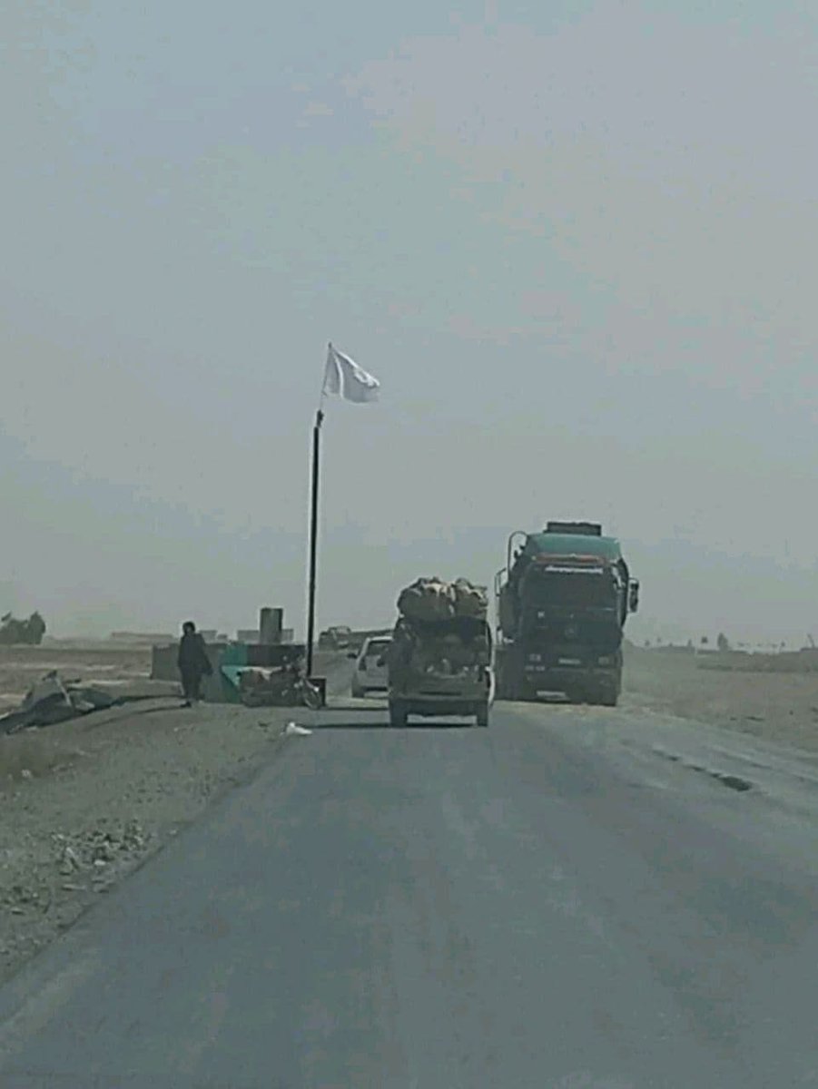 Taliban CP at Howz e Madad on Herat road in Zhari district Kandahar Clashes reported on several location in Panjwayi district further. SW Afghanistan