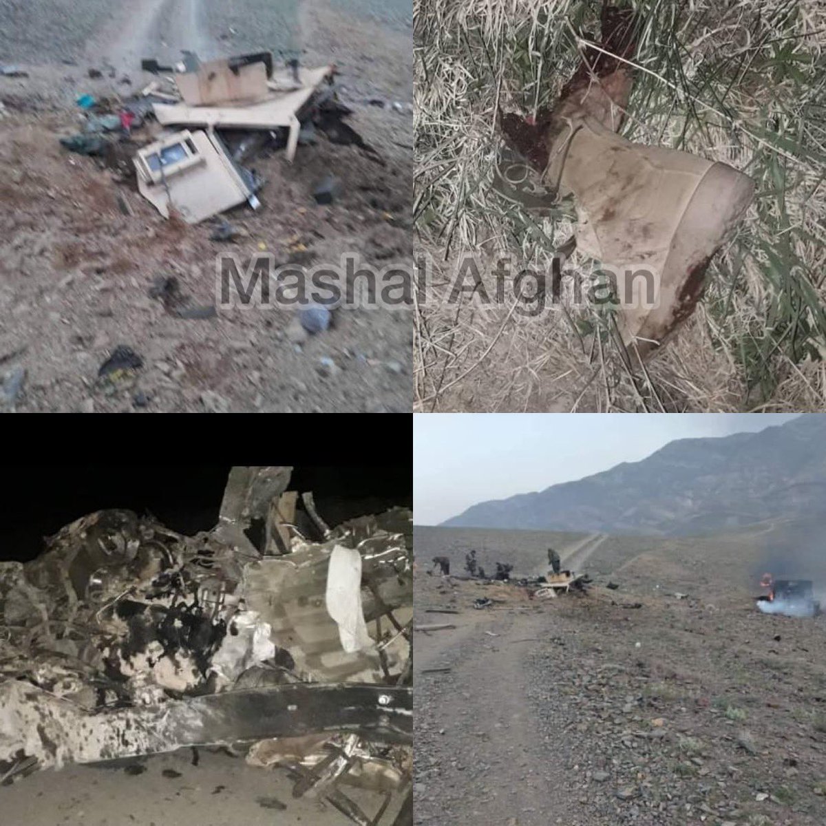 Aftermath of latest clashes near Jalrez, in Wardak. Looks like couple of ANDSF vehicles were destroyed in Taliban ambush
