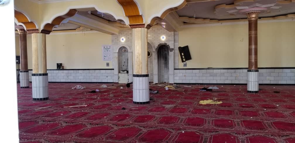 At least 12 killed & 15 wounded in an explosion inside Haji Bakhshi mosque in Qala-e-Murad Bel area of Shakar Dara, Kabul during Friday prayers. Bomb was placed inside the mosque. Mosque imam Mufti Numan (see last photo) was also killed in the explosion