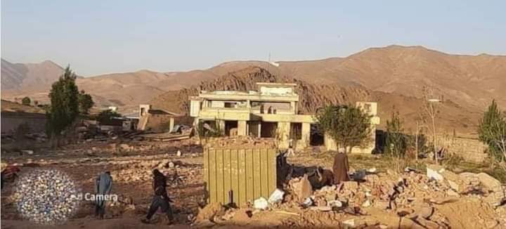 Pictures show aftermath of Taliban attack on Nerkh district of Maidan Wardak province. The group captured the district nearly a week ago