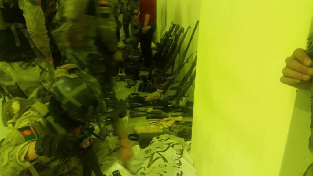 A large Taliban base in Kherwar district, Logar province was destroyed by commando forces during an operation on Tuesday night, @MoDAfghanistan said. A large amount of their weapons & ammunition & several vehicles were seized & 2,100kg of their explosives were destroyed