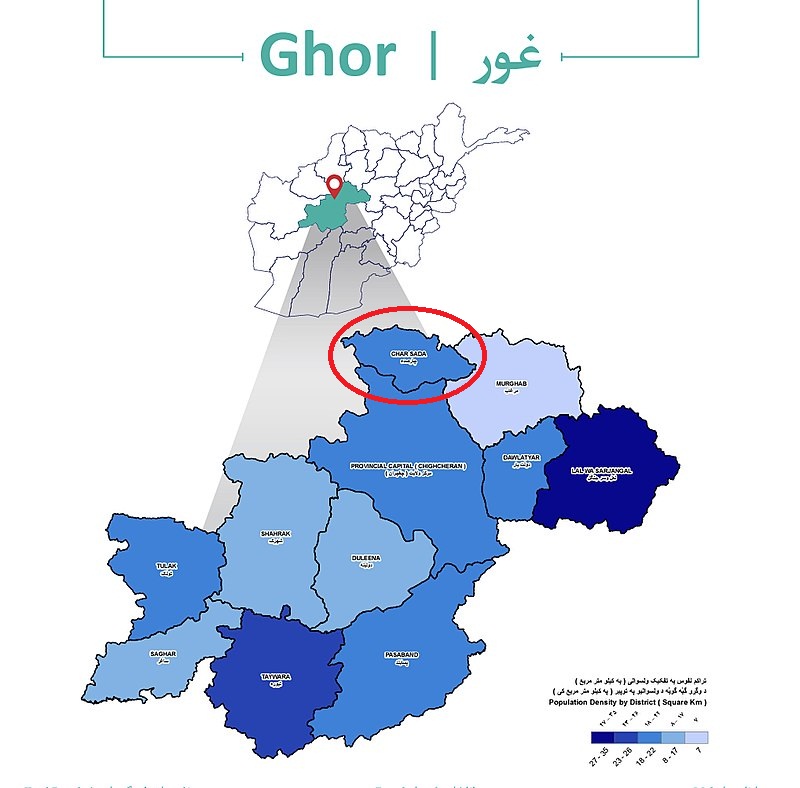 Taliban claims control over Char Sadah district in Ghor Province 