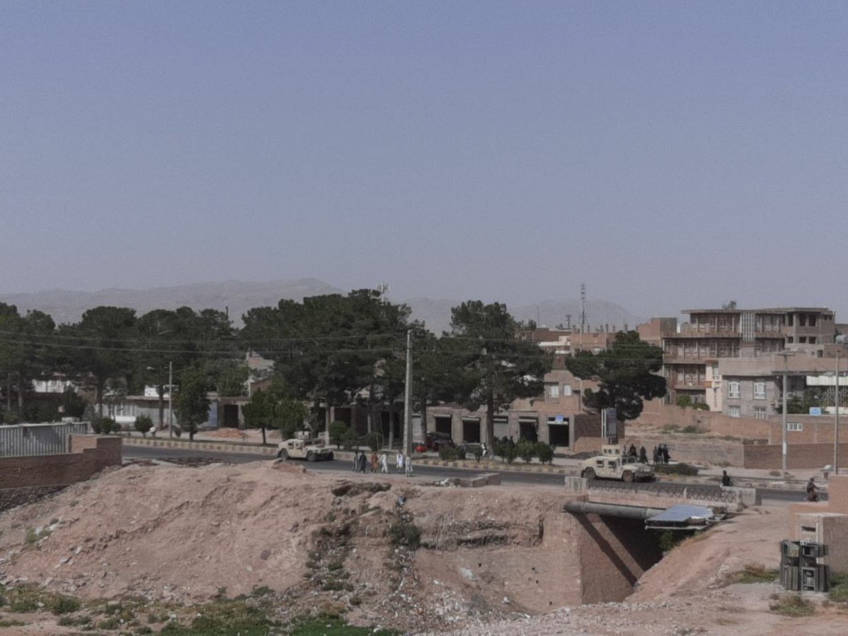 ANDSF in Pushtun Bridge area in Herat. Last image shows ANDSF outside provincial HQ