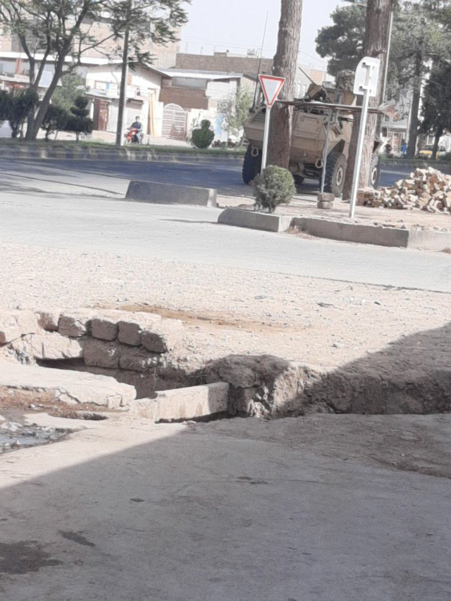 ANDSF in Pushtun Bridge area in Herat. Last image shows ANDSF outside provincial HQ