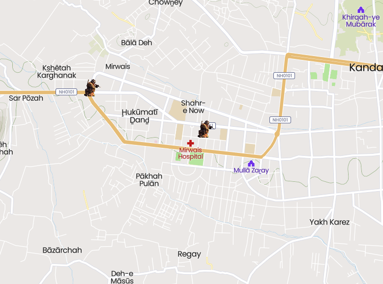 Taliban broke trough Dand square and Mirwais hospital and heading towards Kandahar center 