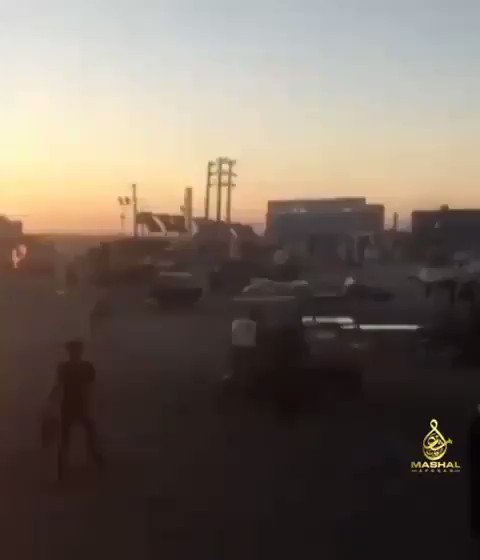 VIDEO via pro-TB outlet showing the moment when ANDSF troops and allied fighters were retreating from Herat city center earlier today