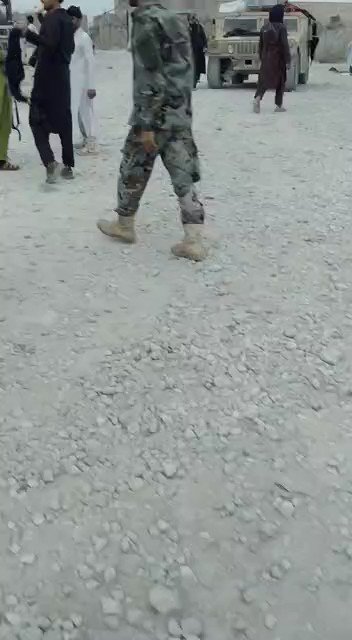 The moment when Khogyani district base surrendered in Nangarhar province