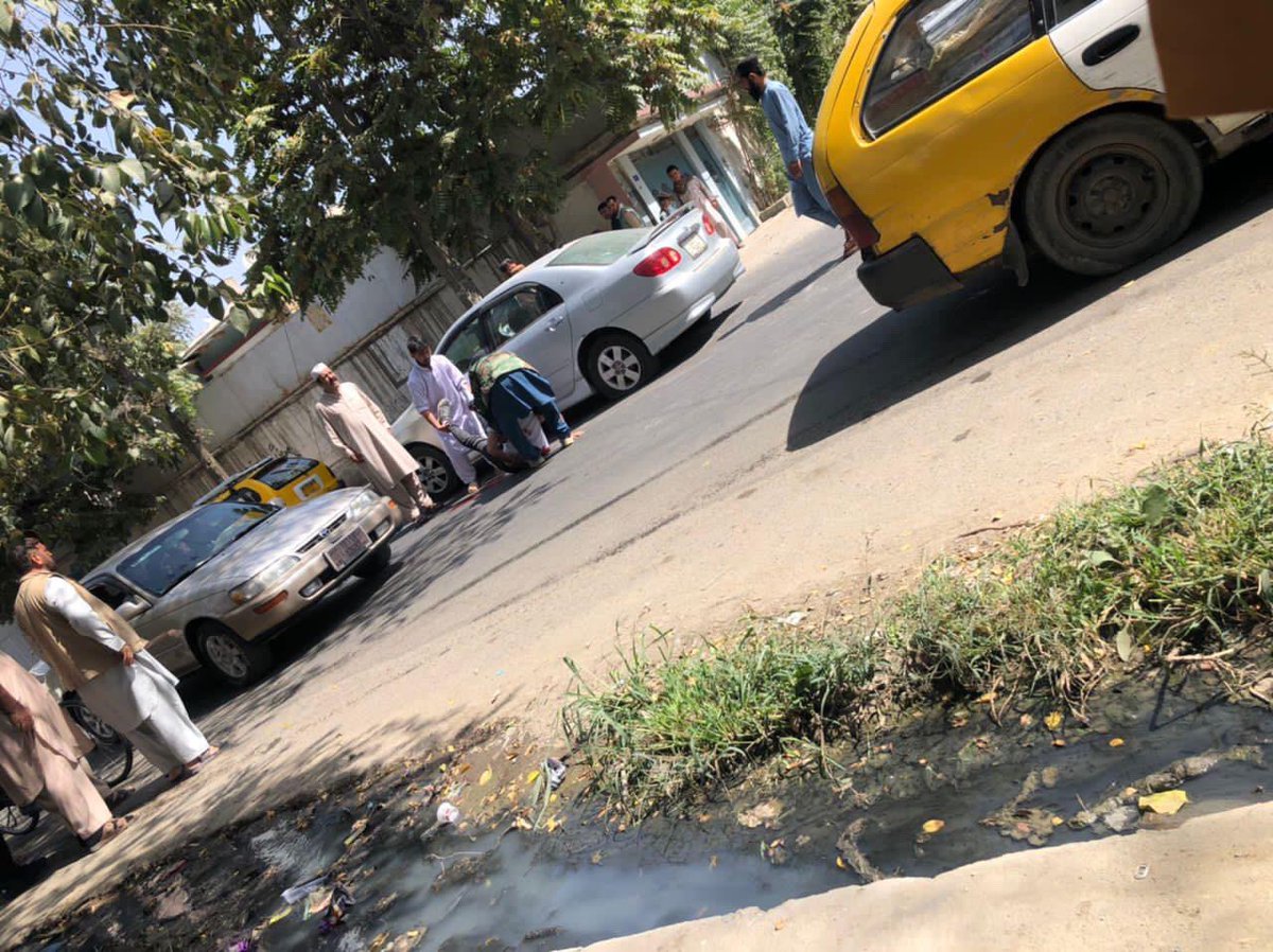 Witness tell AsvakaNews that a driver was shot after he ignored a Taliban checkpoint in Karte-Parwan Area in front of Pakistan Embassy in Kabul