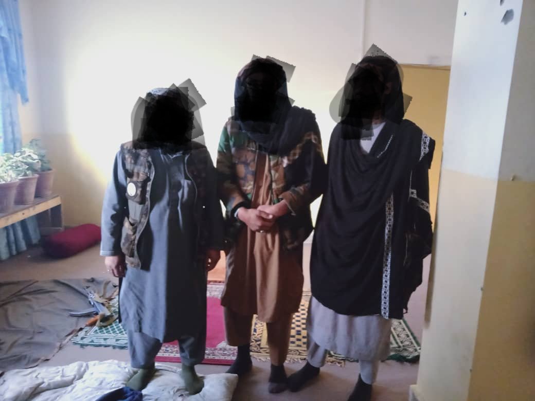 Taliban officials in Paktia say they have detained three people in Zazi Aryub district on charges of trying to smuggle weapons into Pakistan