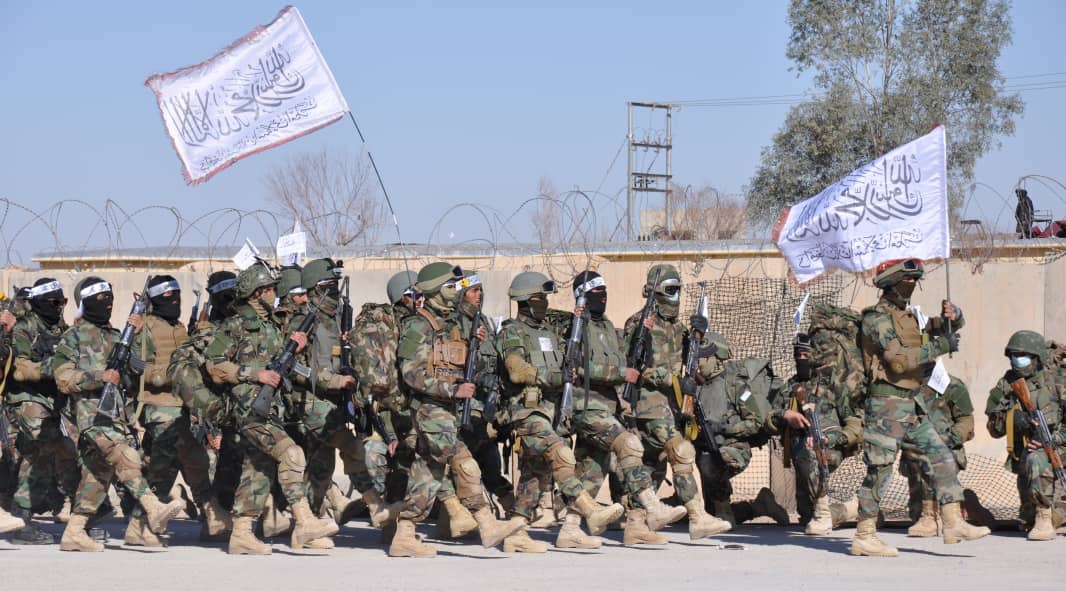 Taliban government's MoD announced 600 new Taliban recruits completed military training from 215th al-Azam Corps HQ in Helmand