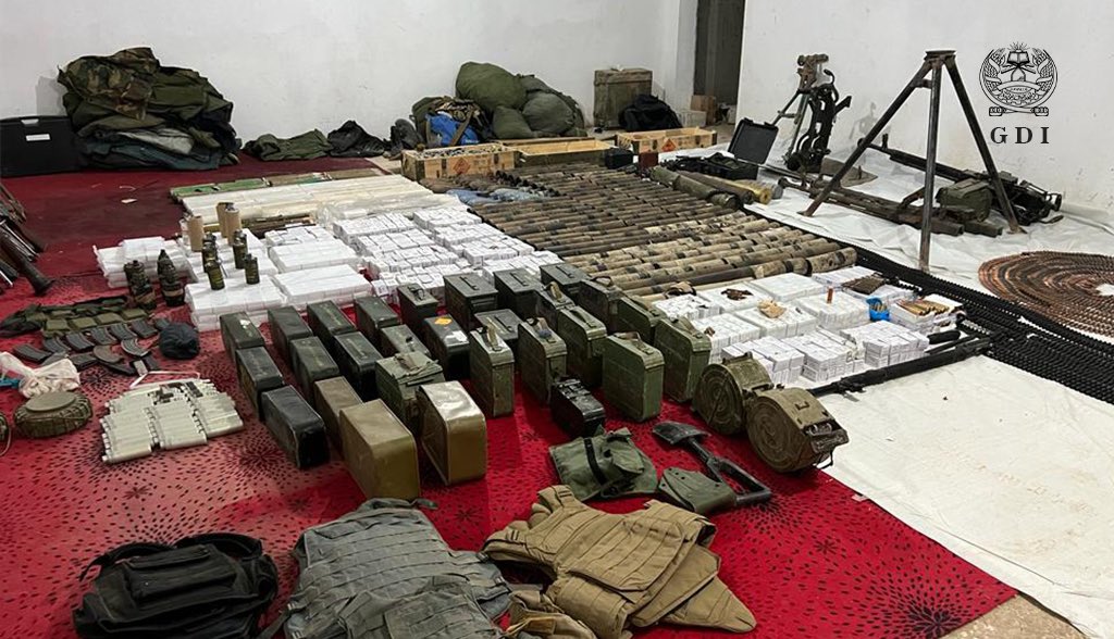 Taliban intelligence agency GDI claimed seizing cache of weapons, ammo and equipment in central Saripul province. Unclear if this bust is linked to dissenter Mawlawi Mehdi Balkhabi