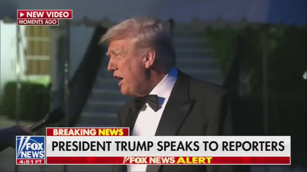 Reporter: Are you ruling out troops on the ground to get Bagram back. Trump: We won't talk about that. We are talking now to Afghanistan and we want it back and want it back soon, right away and if they don't, you are going to find out what I'm going to do