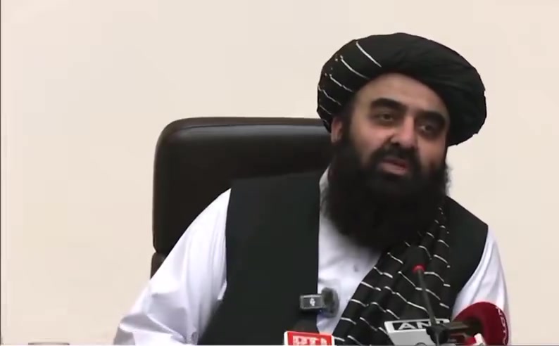 Afghan Foreign Minister Amir Khan Muttaqi from India, asks Pakistan for evidence on their accusation that Afghan soil is used for terror. Responding to question Muttaqi says no terror groups including Lashkar e Tayyiba and Jaish e Muhammad now operate on Afghan soil.
