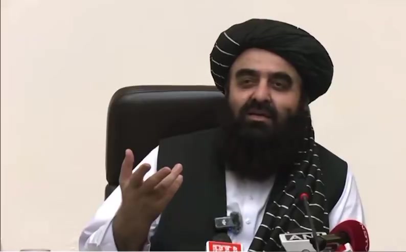 Afghan Foreign Minister Amir Khan Muttaqi from India, asks Pakistan for evidence on their accusation that Afghan soil is used for terror. Responding to question Muttaqi says no terror groups including Lashkar e Tayyiba and Jaish e Muhammad now operate on Afghan soil.
