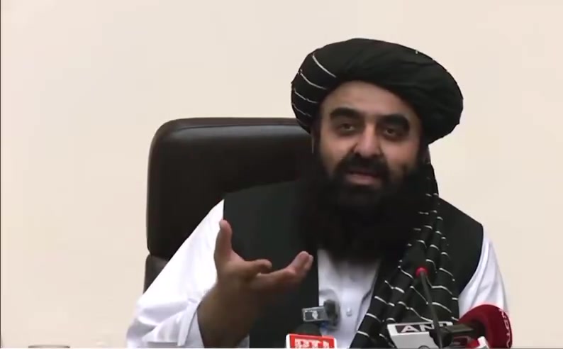 Afghan Foreign Minister Amir Khan Muttaqi from India, asks Pakistan for evidence on their accusation that Afghan soil is used for terror. Responding to question Muttaqi says no terror groups including Lashkar e Tayyiba and Jaish e Muhammad now operate on Afghan soil.
