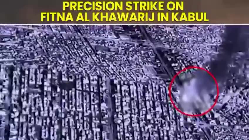 Pakistan releases drone footage of today’s airstrikes in Kabul and Kandahar on Taliban targets