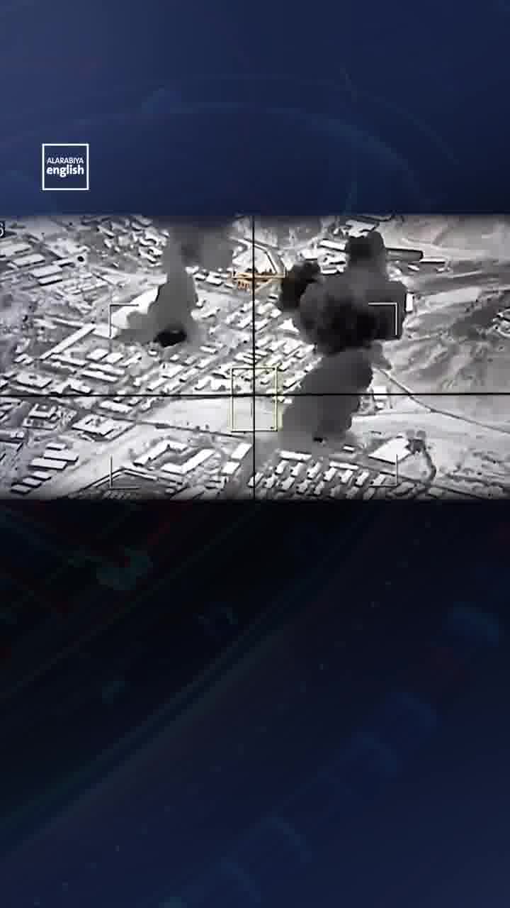 Pakistani security sources release a monochrome video showing what they say are airstrikes in Kabul
