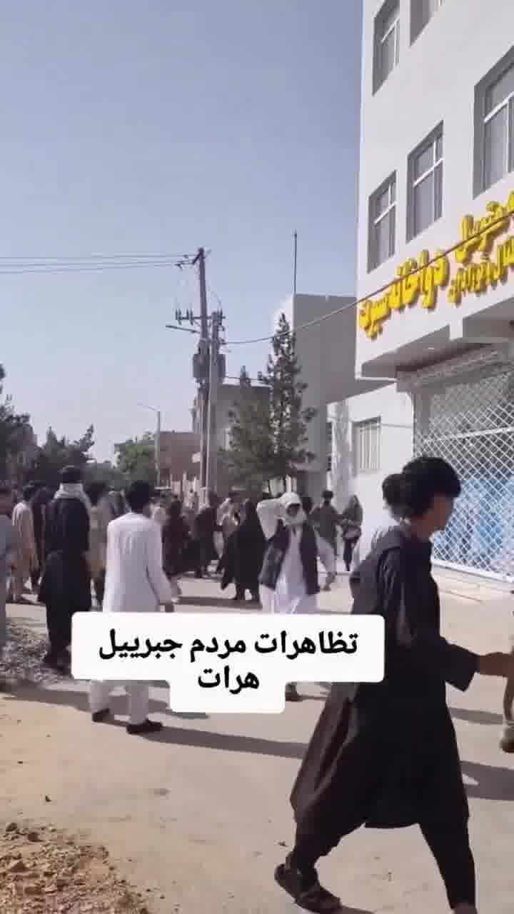 Protesters in Herat being fired upon today by gunmen of the Taliban regime.