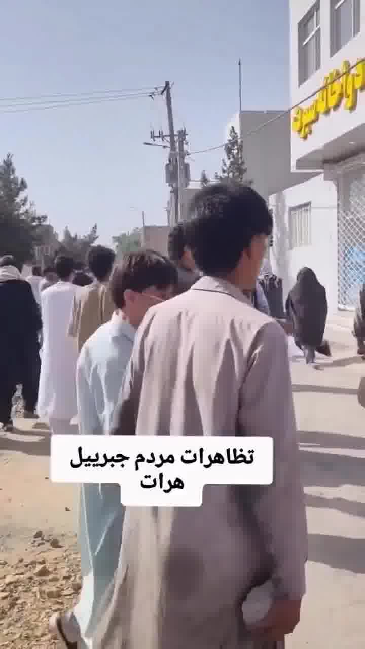 Protesters in Herat being fired upon today by gunmen of the Taliban regime.
